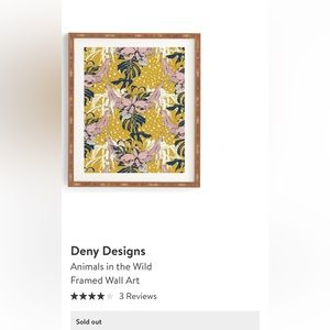 DENY designs framed print